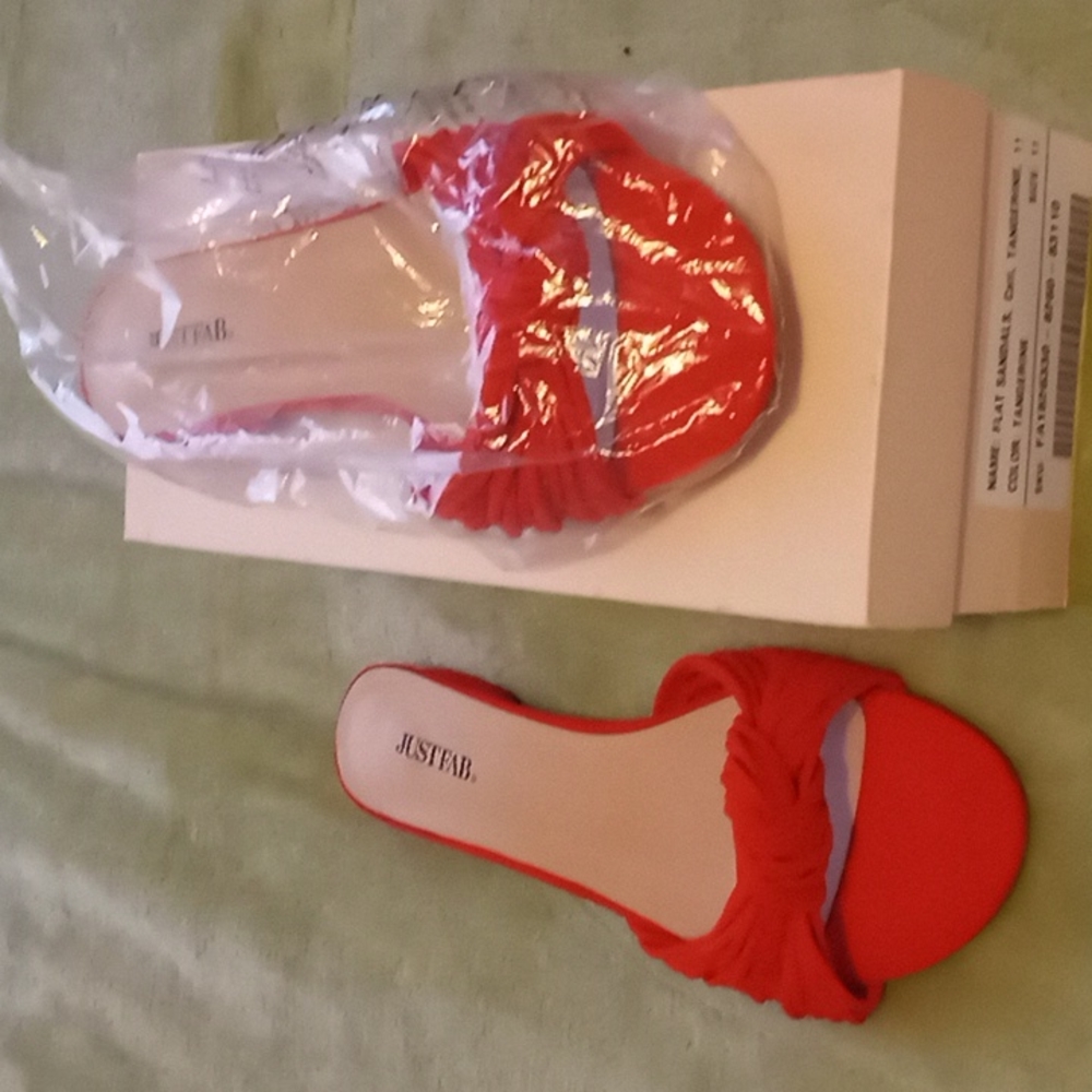 Brand new tangerine sandals